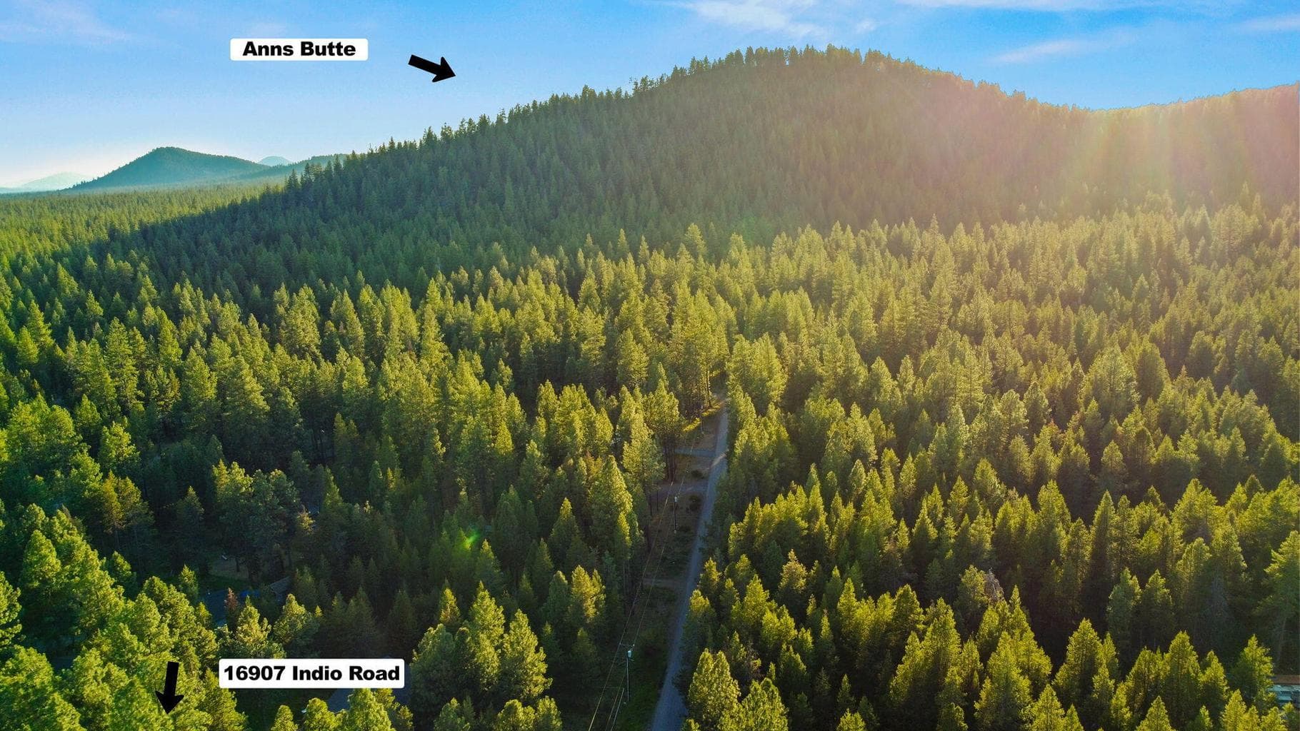 Property enjoys a beautiful setting near Anns Butte, surrounded by mature pines and natural Central Oregon scenery.