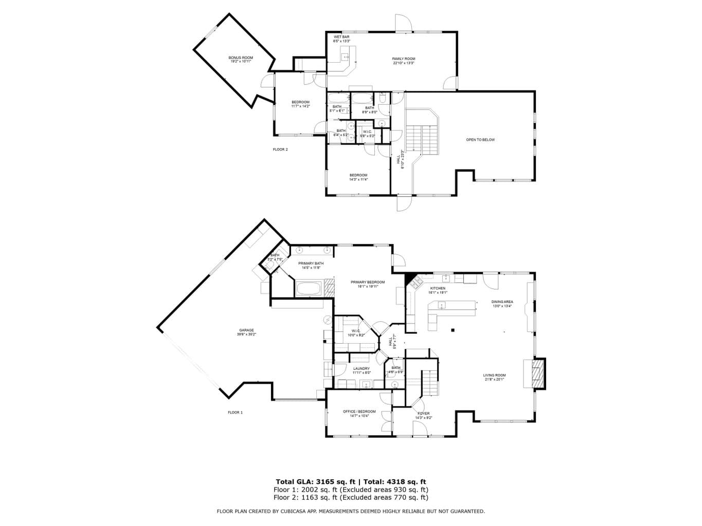 This is an estimate of the floorpans. Seller has original floorpans with the home.