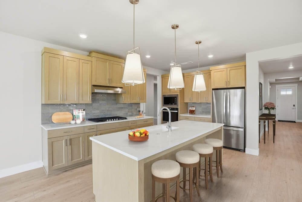 Subject property photo - virtual staging of kitchen