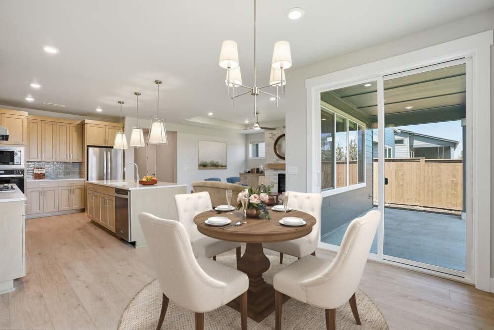 Subject property photo - virtual staging of dining area