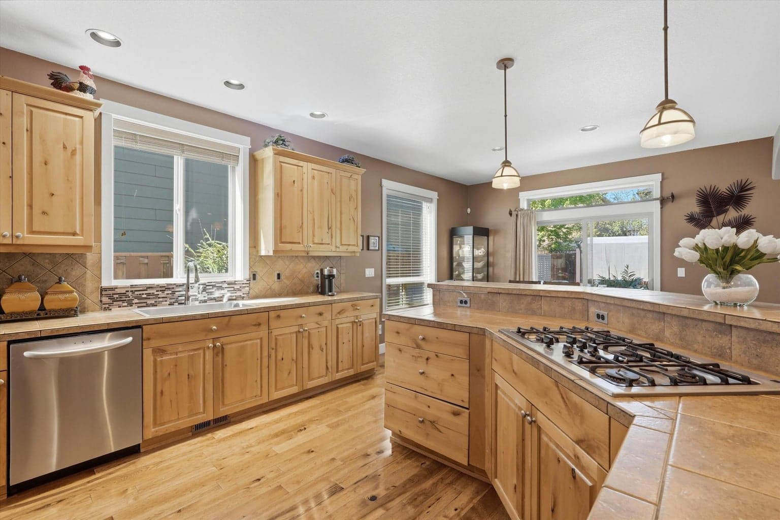 Functional kitchen with bright inviting feel