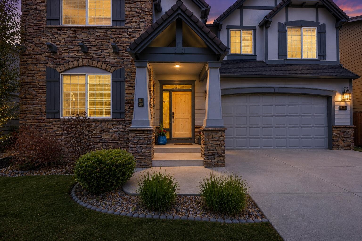Twilight front view