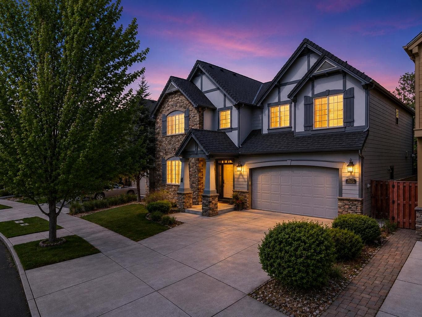 Twilight side view