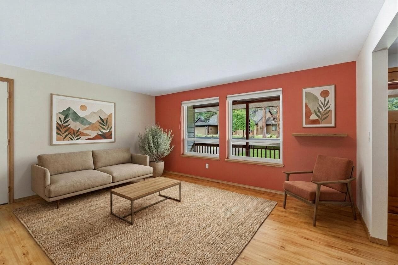 Living Room, Virtually Staged