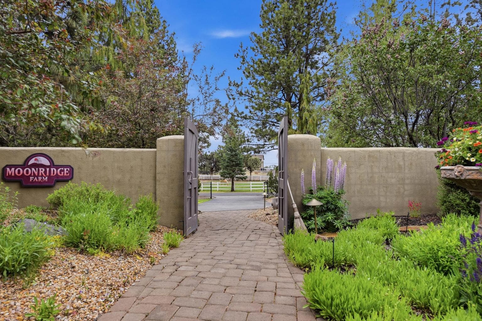 Pavers through to the front courtyard
