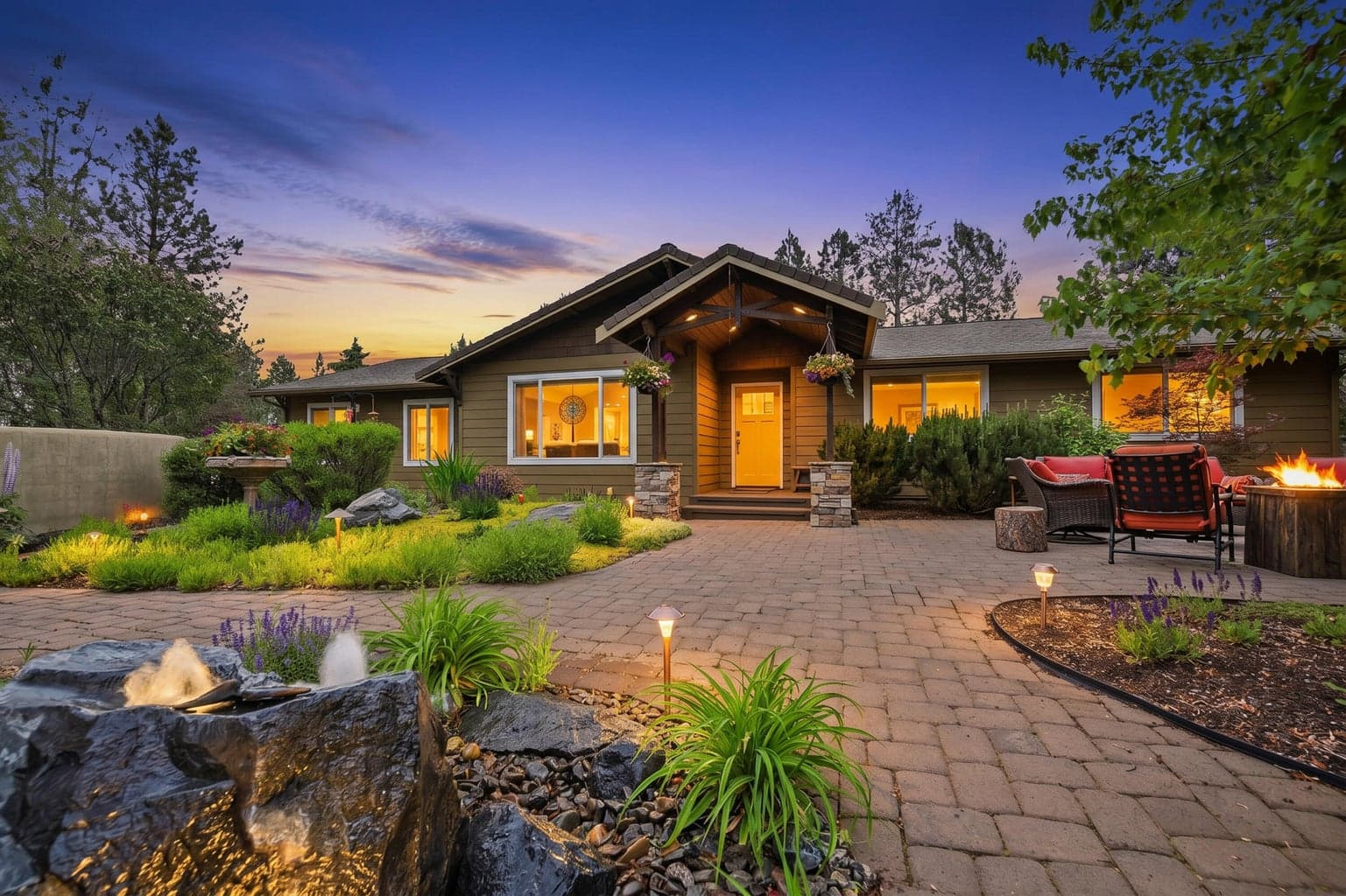 Beautiful Front Courtyard