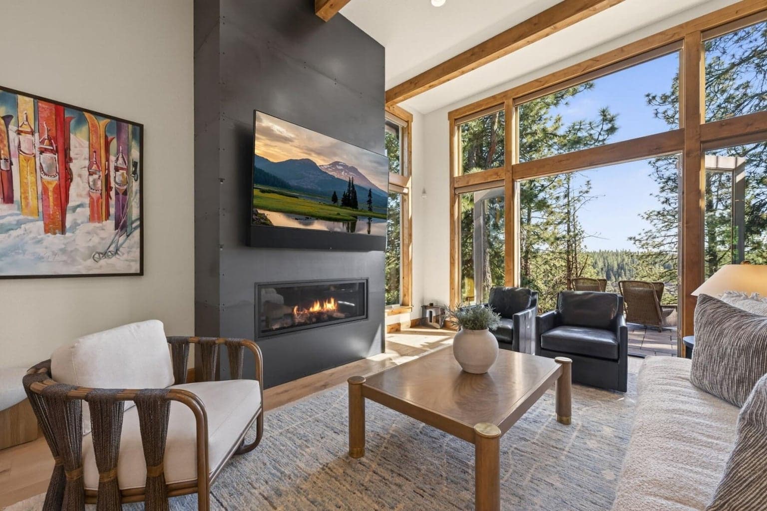 Gorgeous Custom Cold Rolled Steel 13' Fireplace