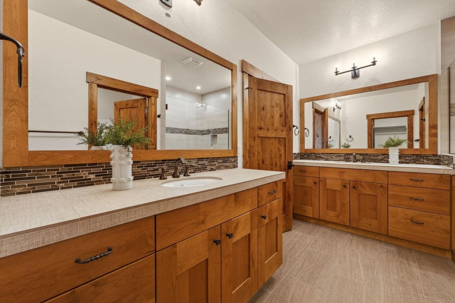 Guest Suite 1 - en suite bathroom with double vanities and walk-in closet