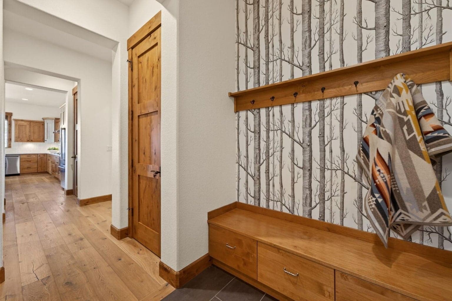 Mudroom off garage