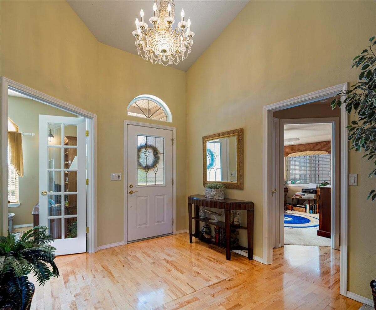 Office to left, 2nd & 3rd bedrooms to right