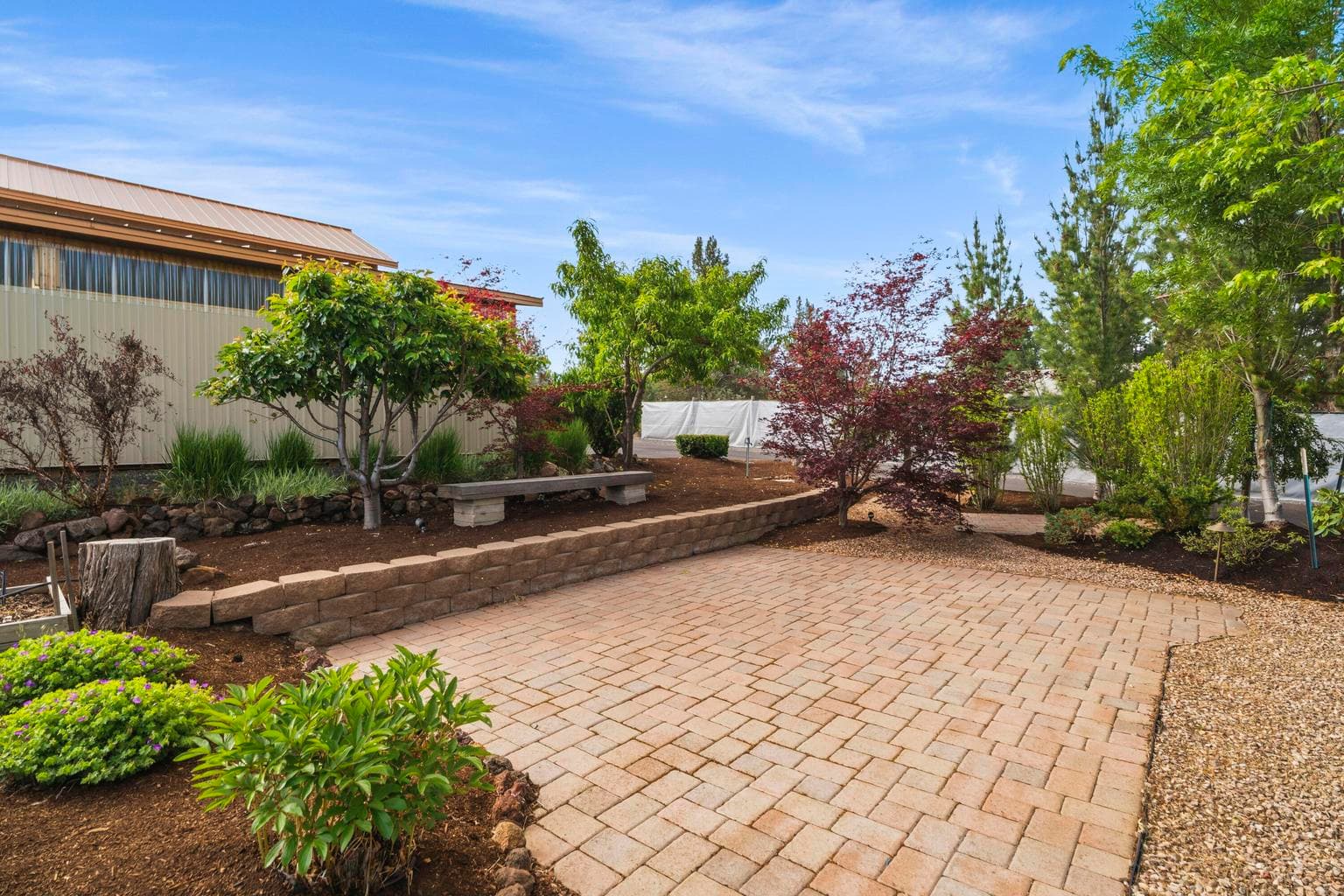 Peaceful patio area
