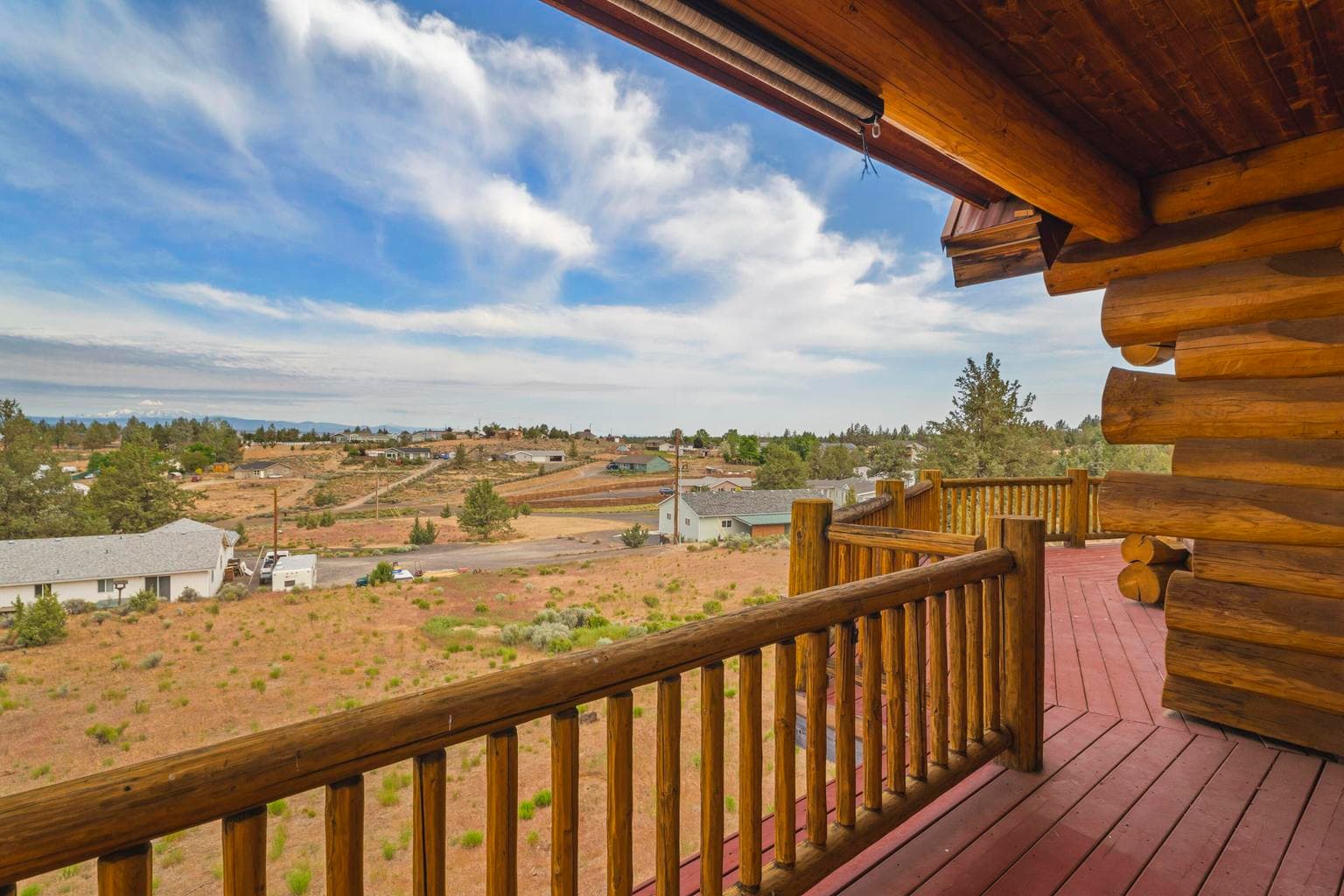 Imagine seeing all of the Cascade mountains from your deck or living room