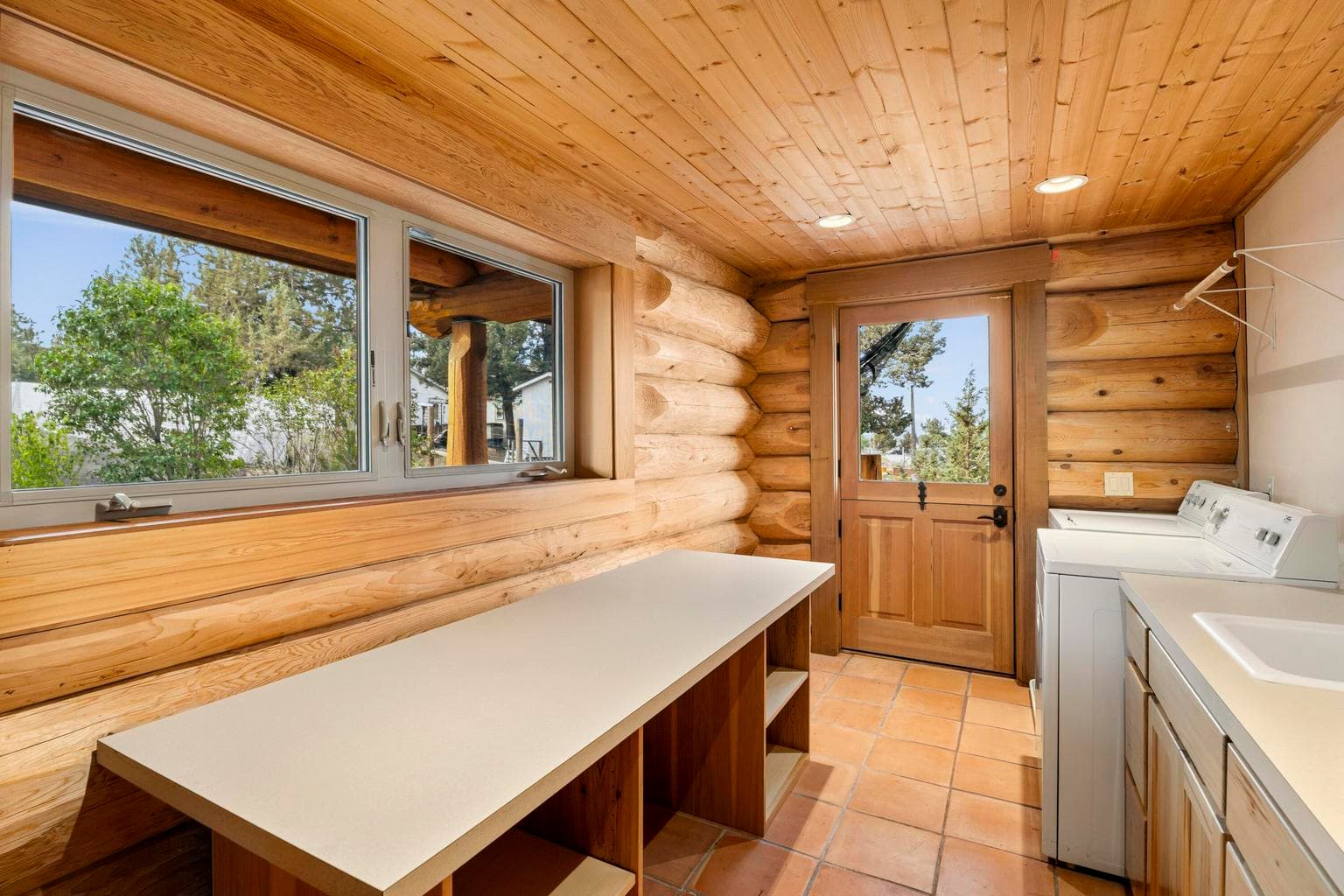Pantry and laundry area