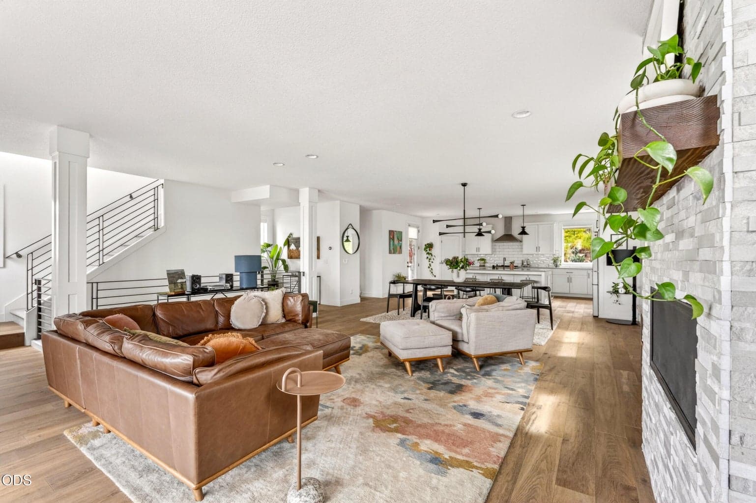 Open floor plan great room