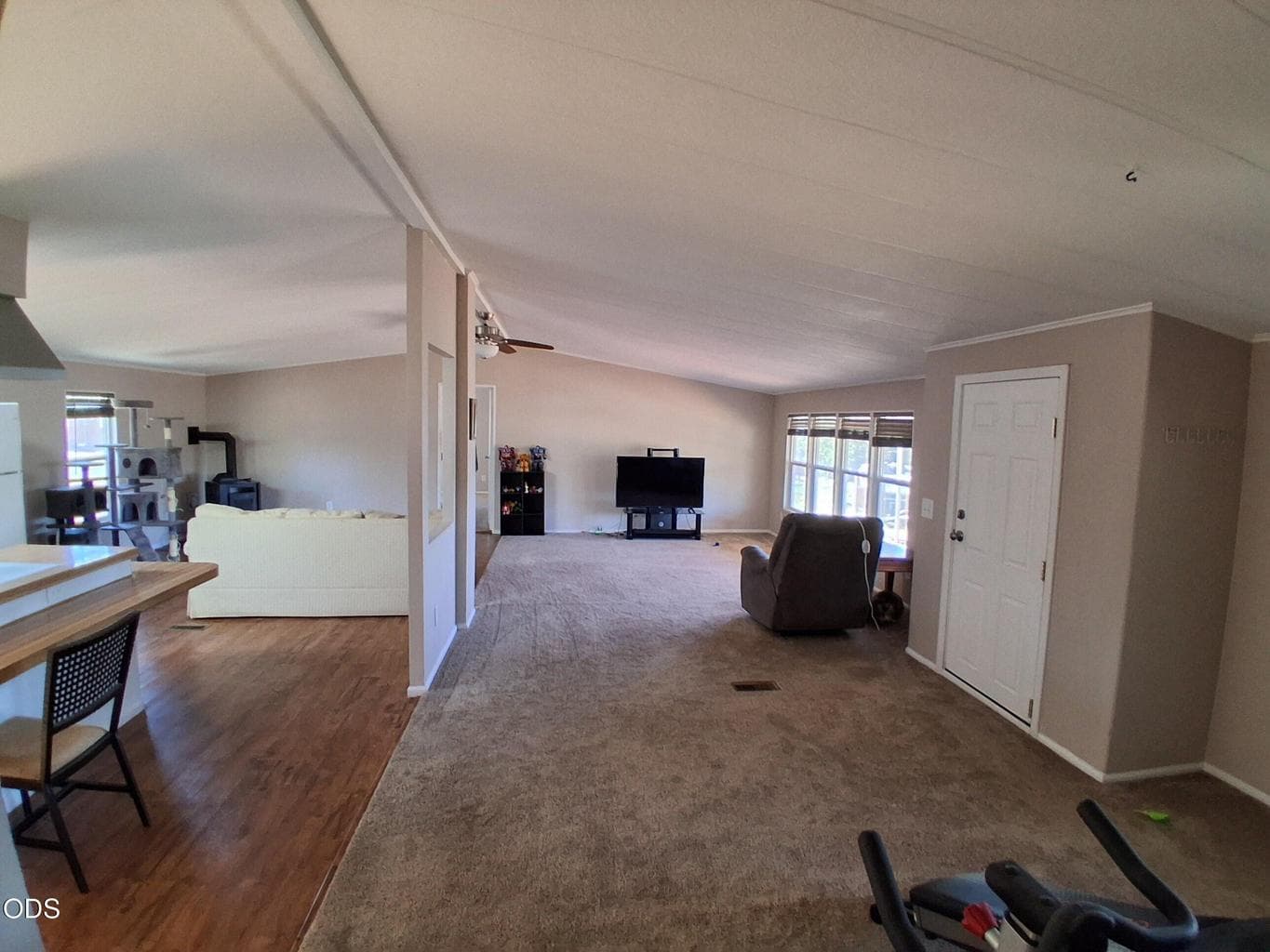 Family room into living room