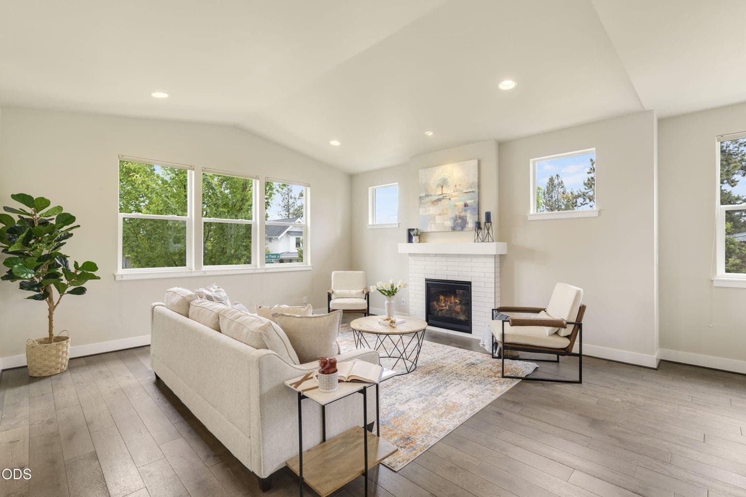 A gas fireplace for those winter months