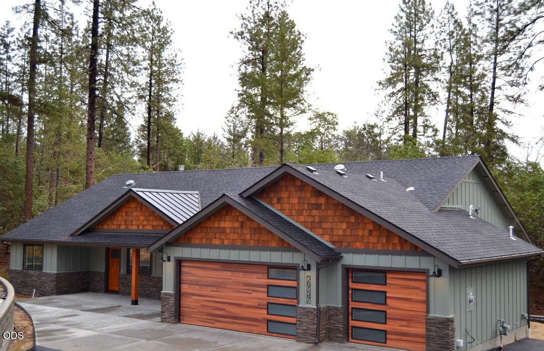 Front of previously built home by same builder