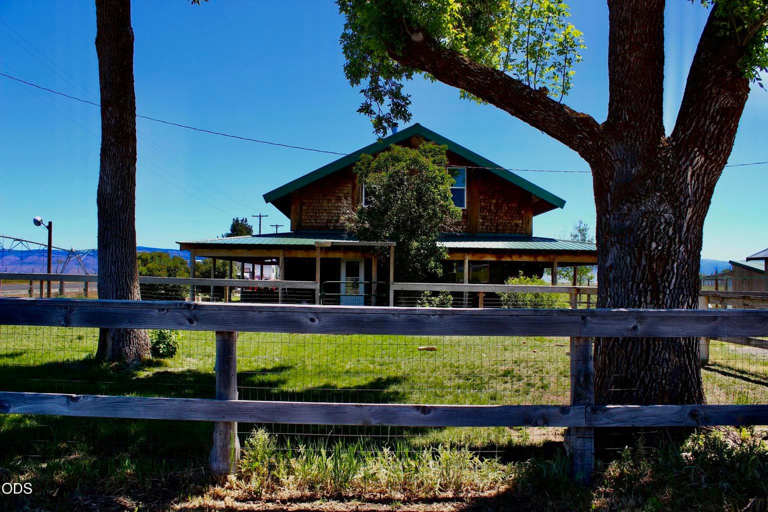 West side/front of cabin