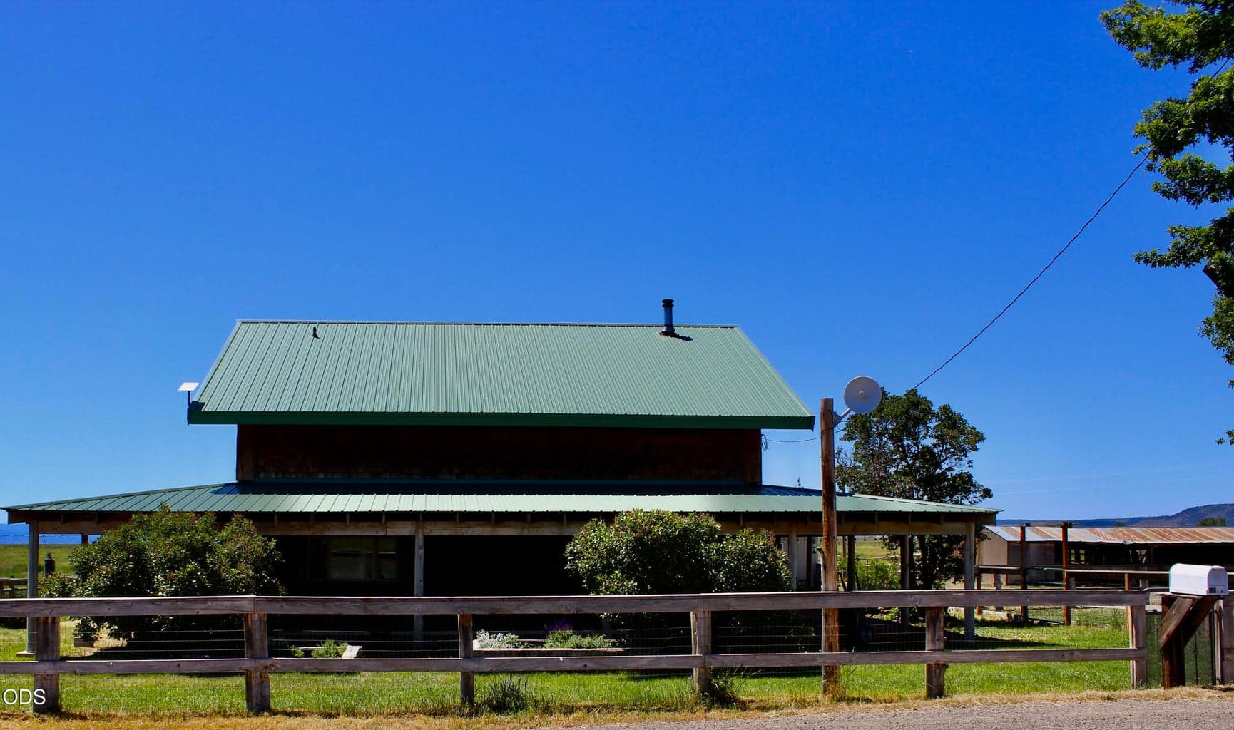 View of north side of cabin from road