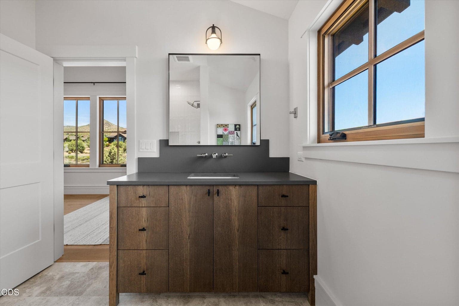 Upstairs bathroom vanity