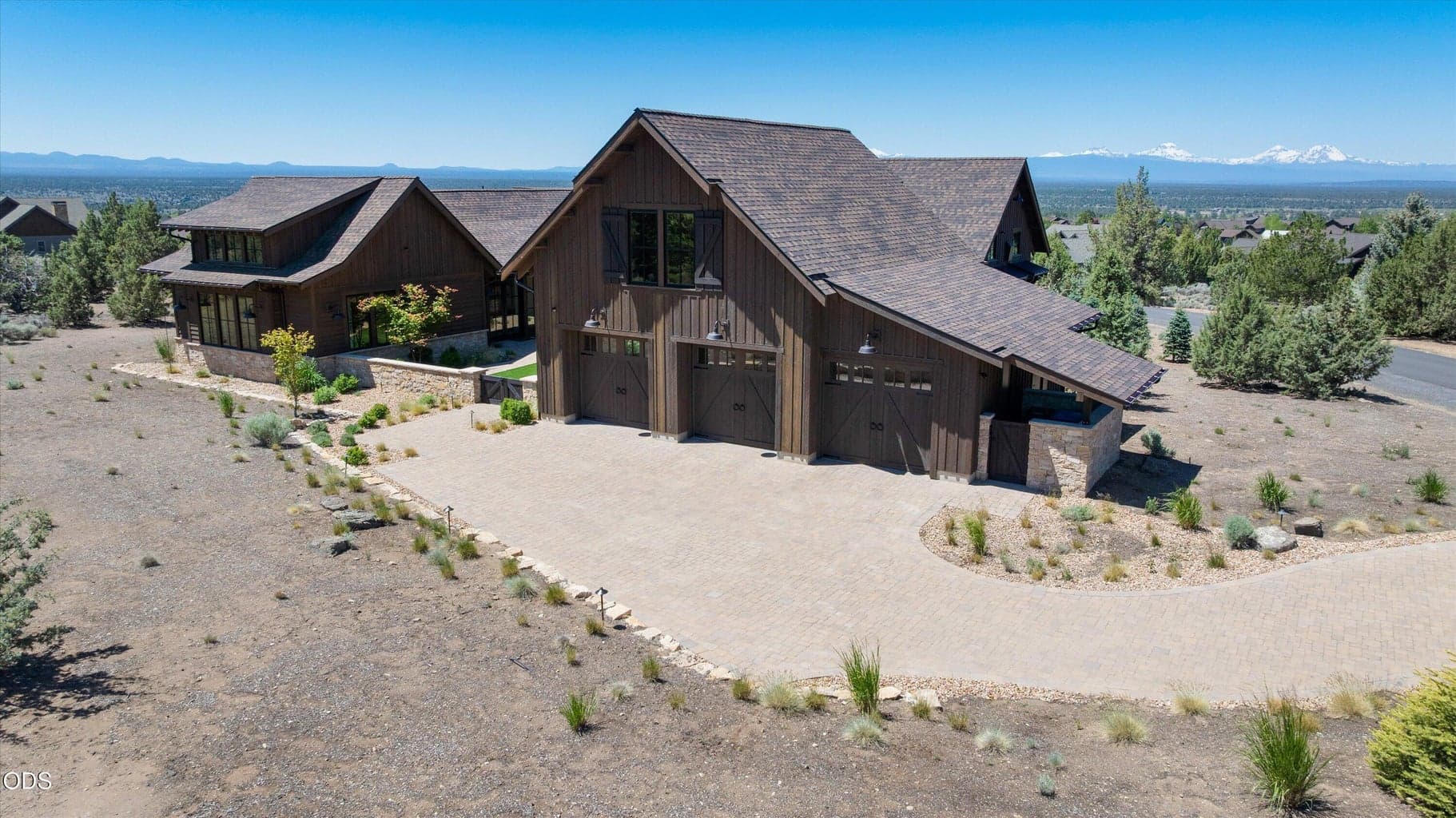 Paved driveway from a quiet area of the Brasada Ranch resort, but very close to all resort amenities