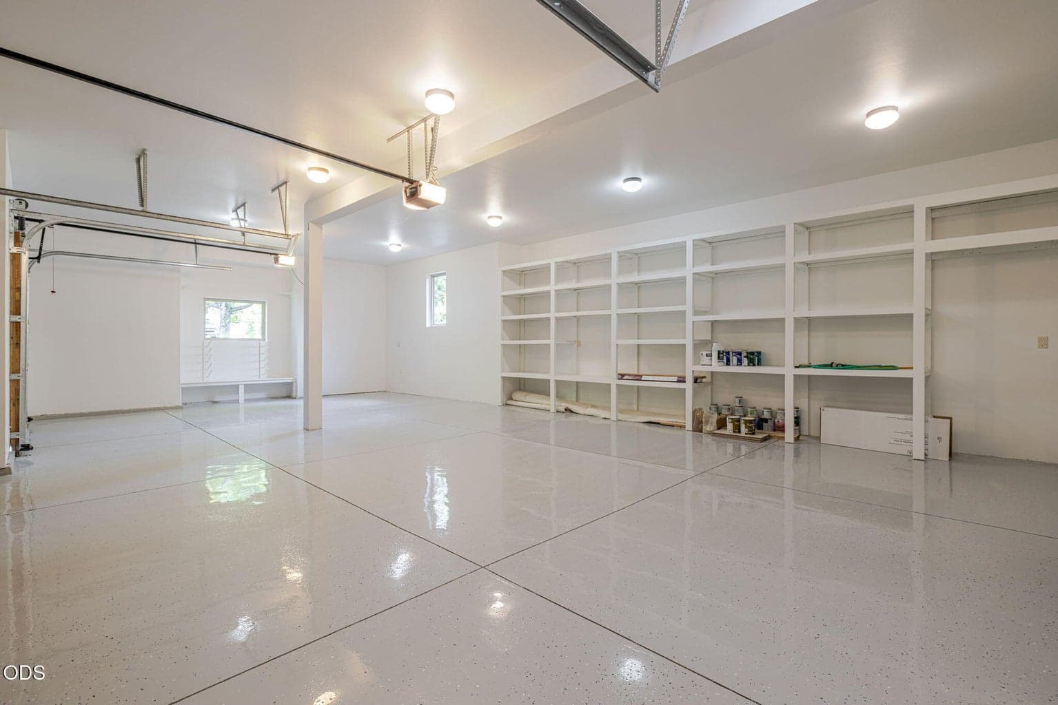 Custom Shelves in Large 3-Car Garage