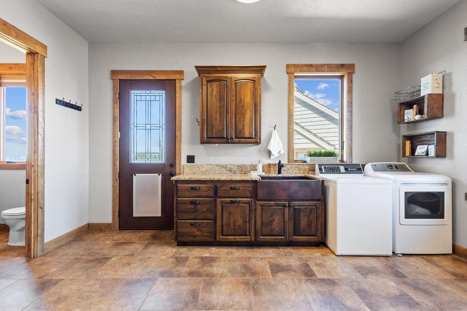 Huge laundry/mud room.