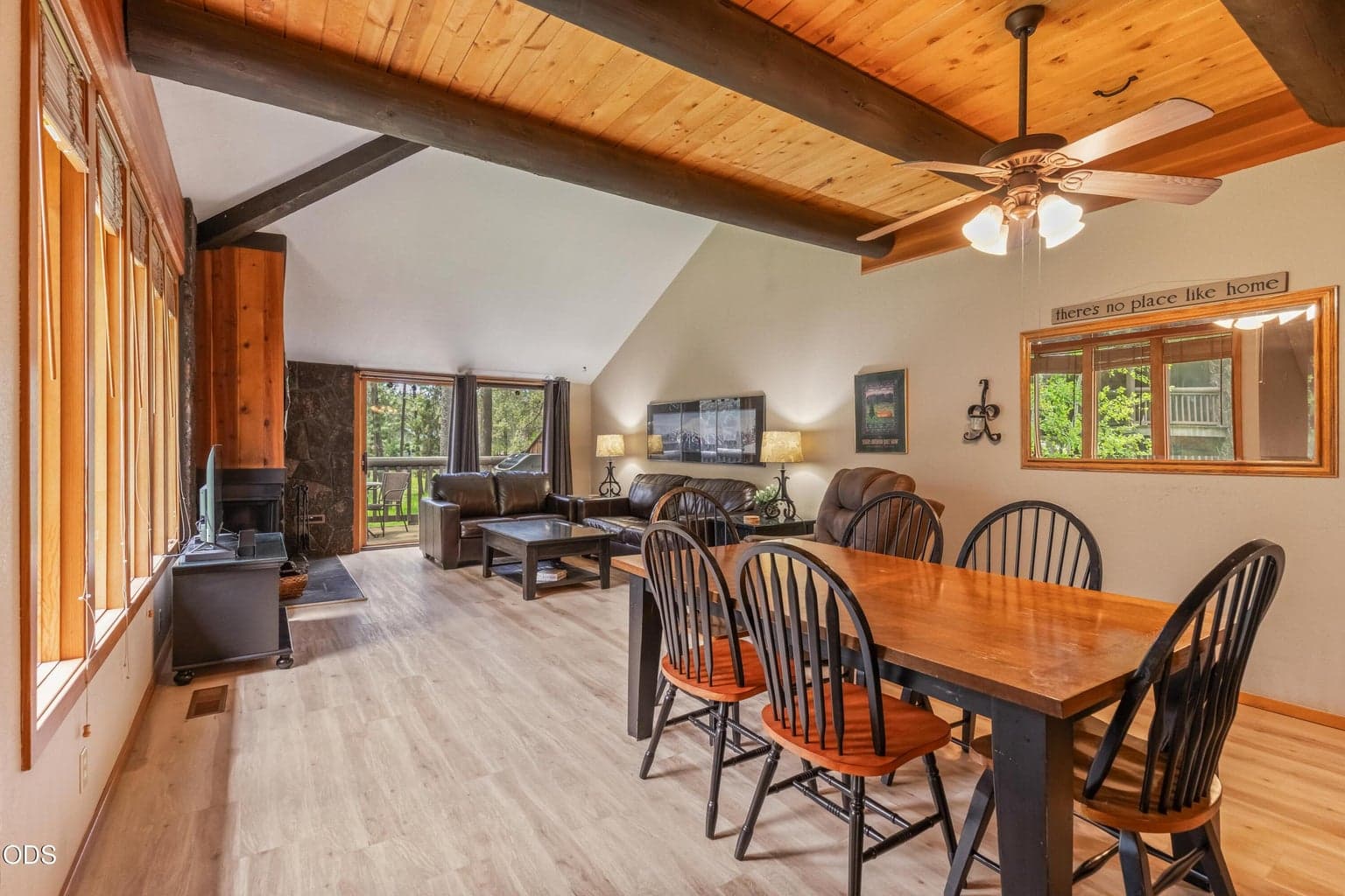 Vaulted Dining and Family Room