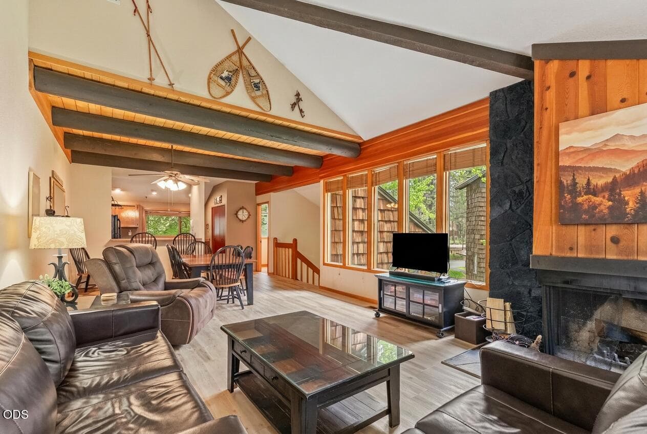 Vaulted Dining and Family Room
