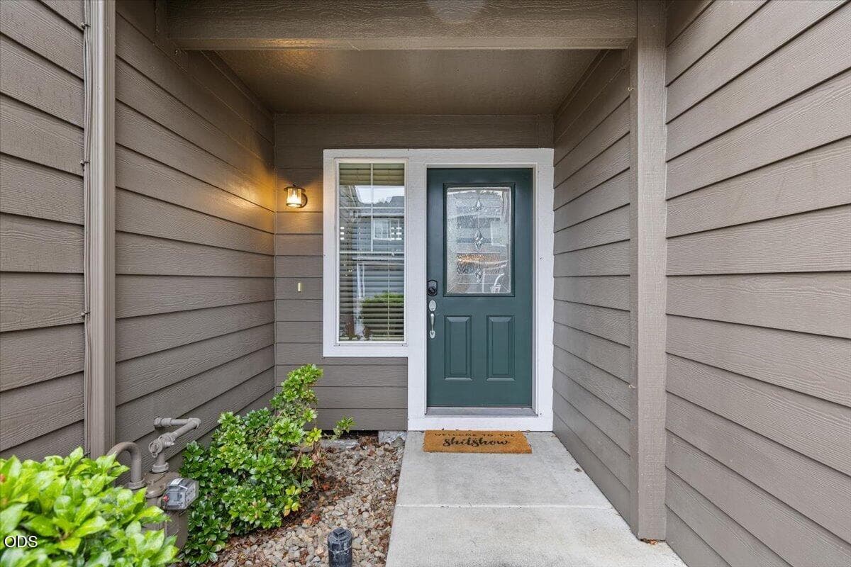 Walkway and front door
