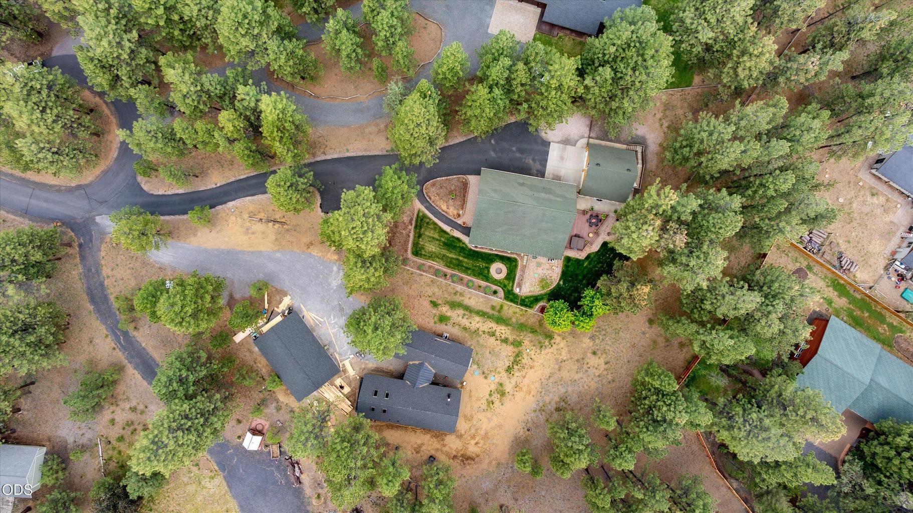 Birds-eye view of the home on Chuckwagon Ct.