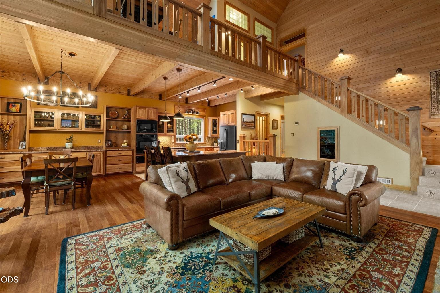 Custom millwork from floor to ceiling with Lypta wood flooring.