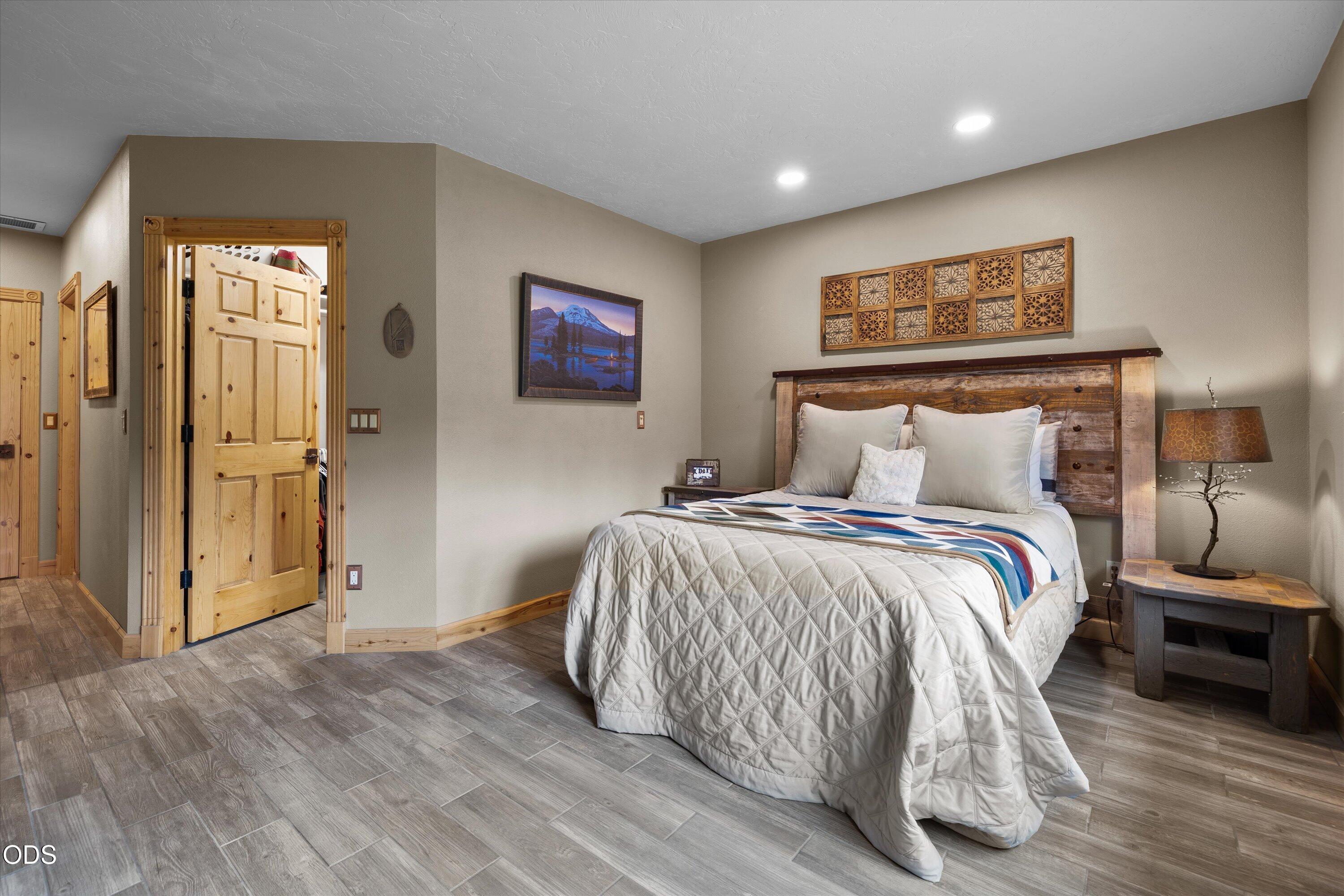 Primary suite features a walk-in closet.