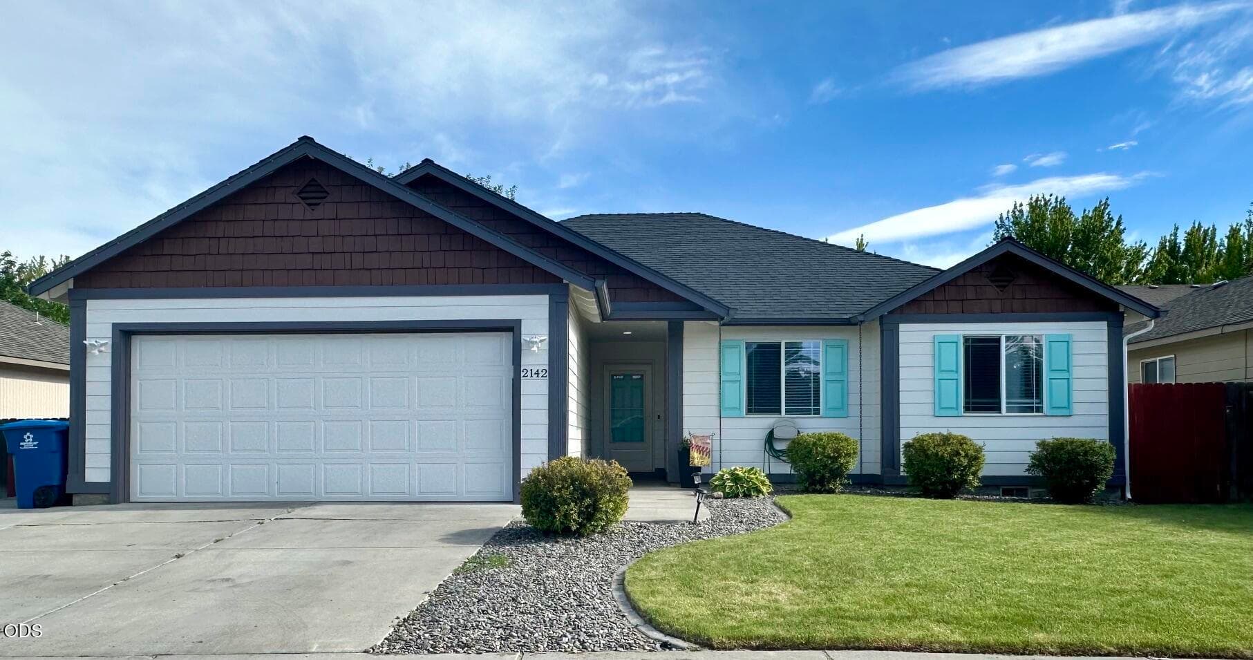 Single Story Home with Attached Two Car Garage