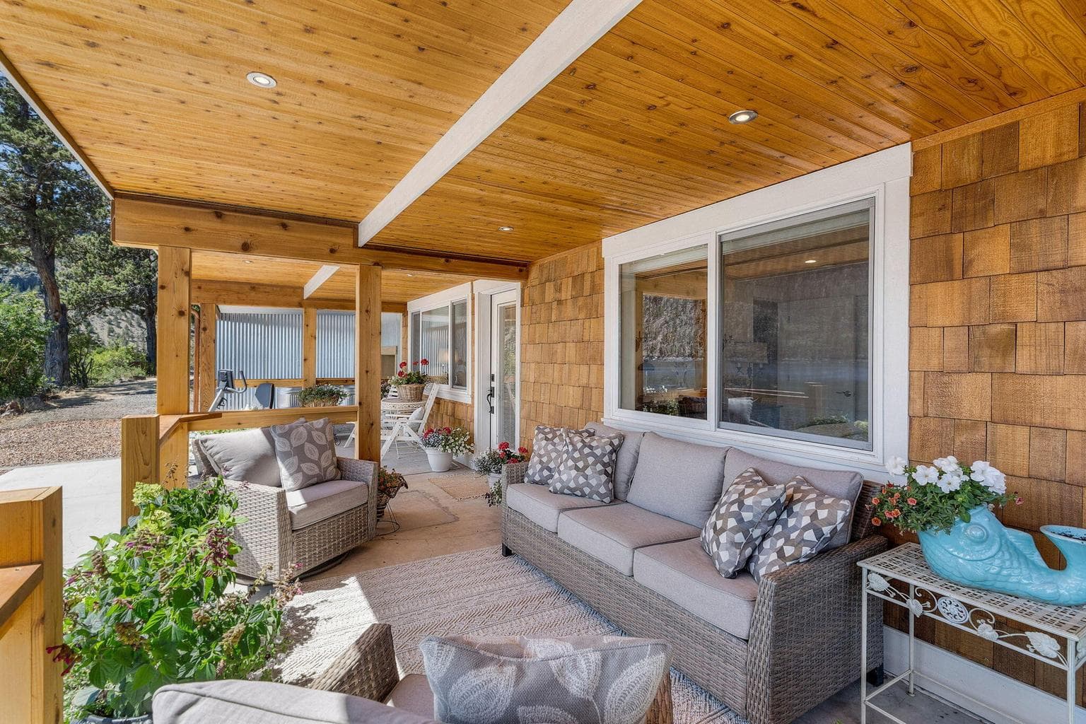 main house upper covered deck