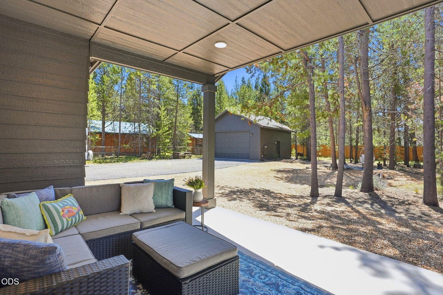 Covered back patio