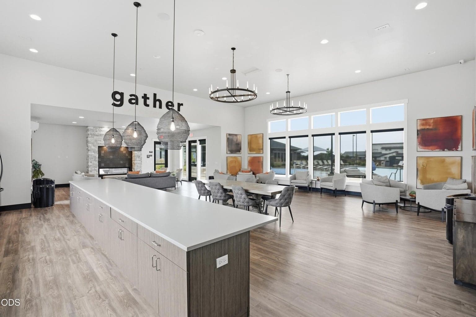 Amenity gathering space