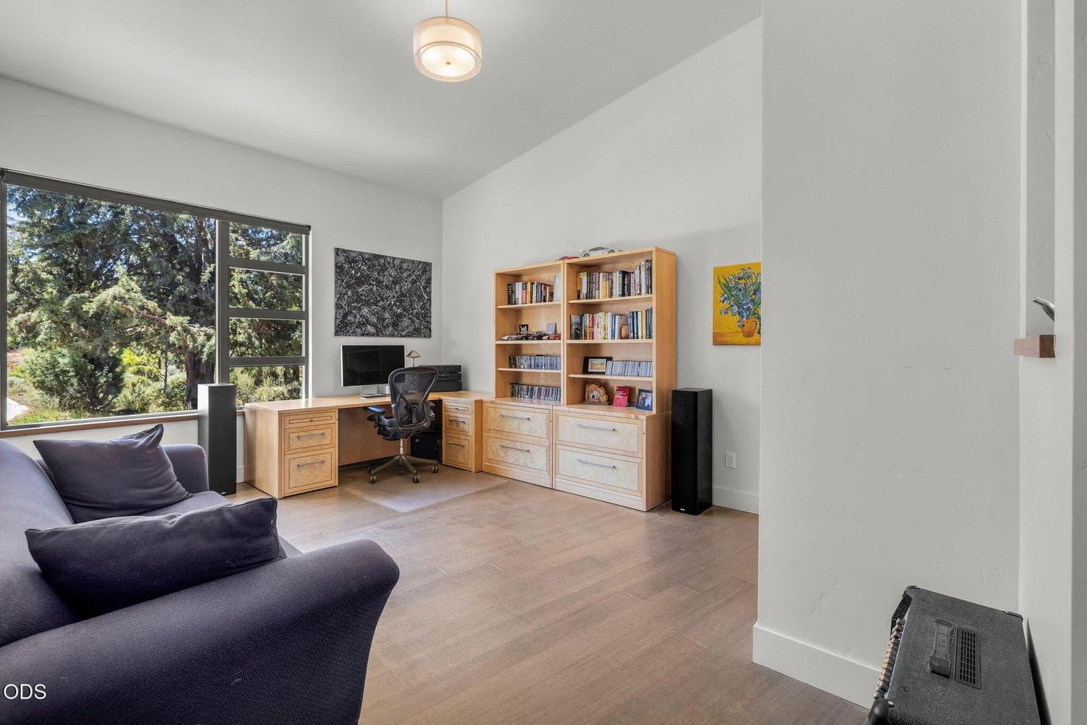 This is the 4th bedroom, currently used as an office