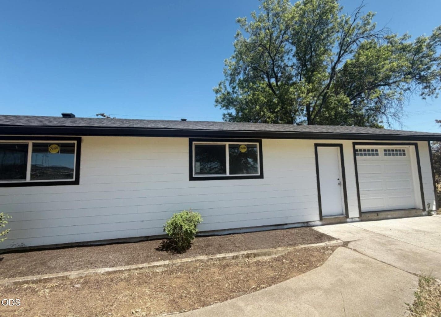 Pull-through single car garage