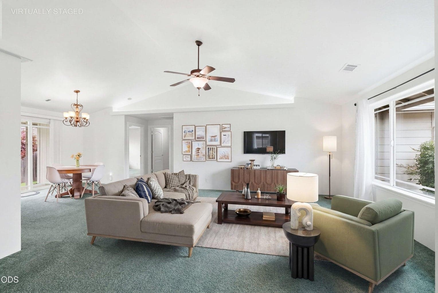 Living room (virtually staged)