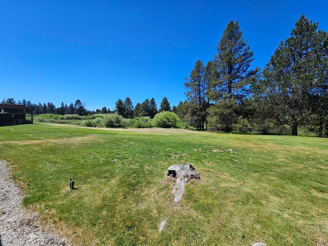 One of several lawn areas at community center