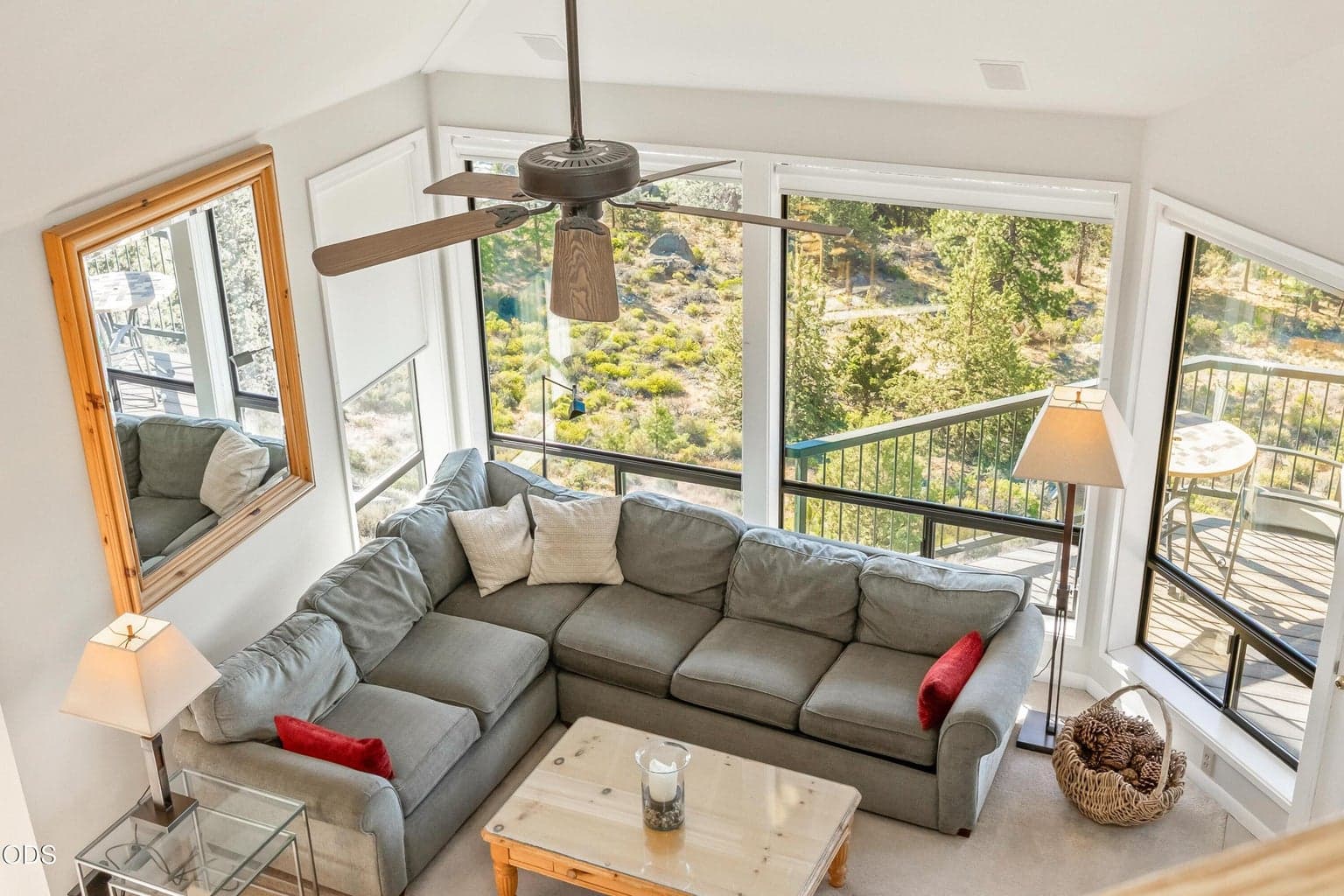 View from upper landing