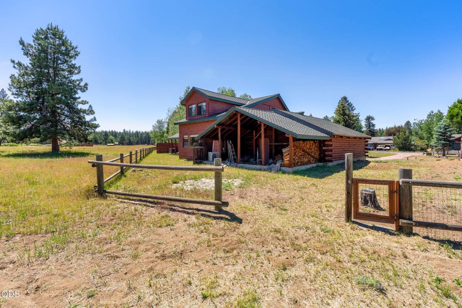 back of house from the meadow