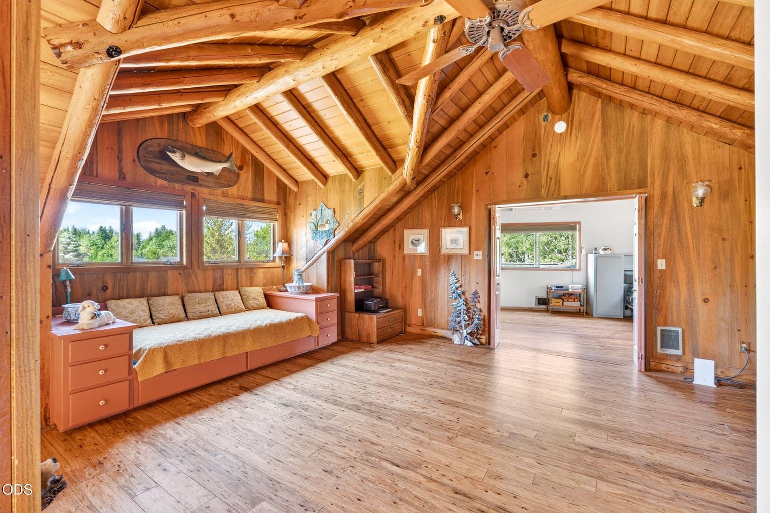 Upper level loft or family room, could also be used as a bedroom
