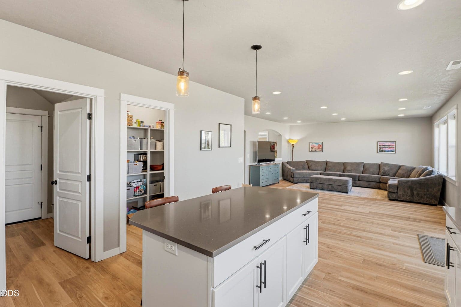 Kitchen with large pantry
