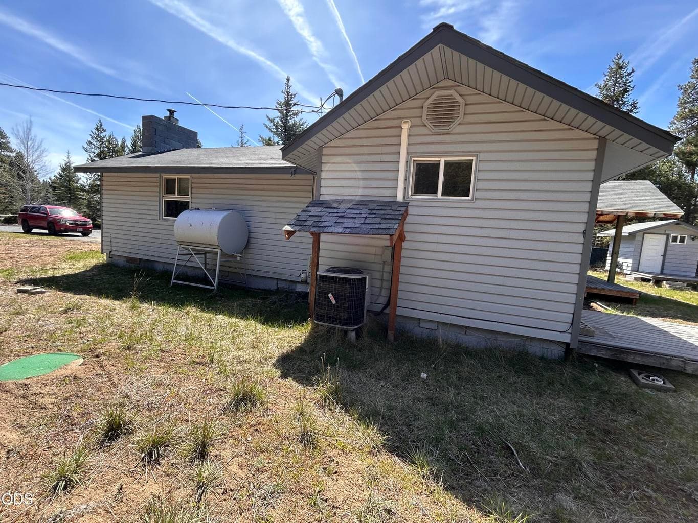 North side of house