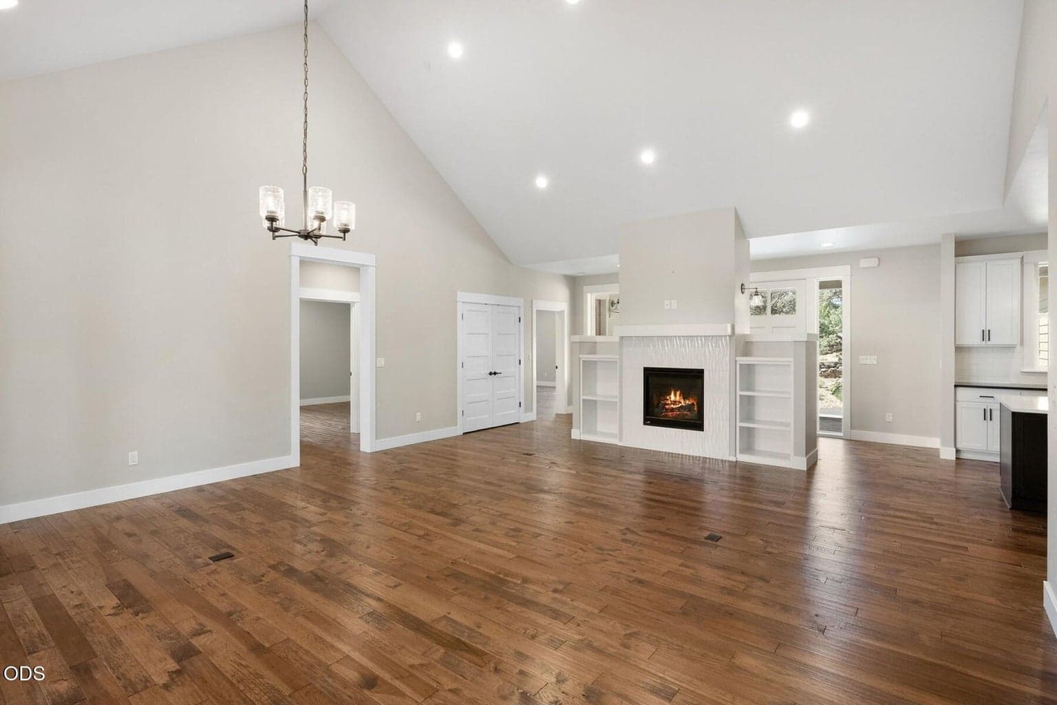 Gorgeous real hardwood flooring throughout except for baths.