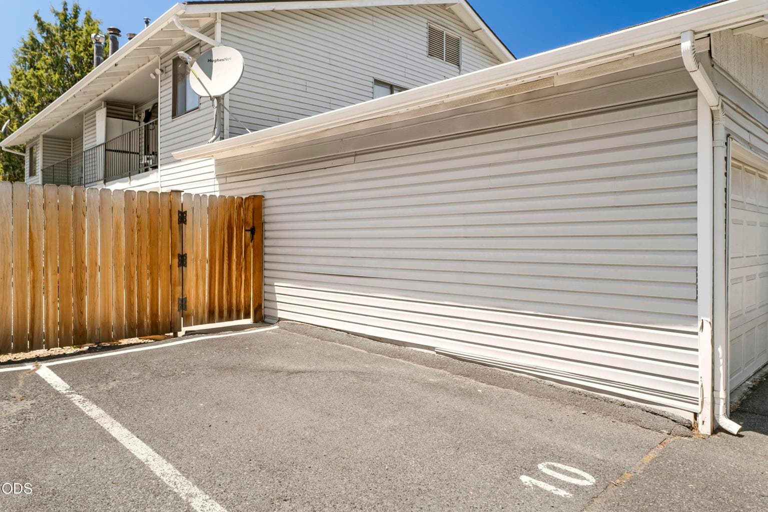 Your own designated parking spot just outside of the courtyard gate