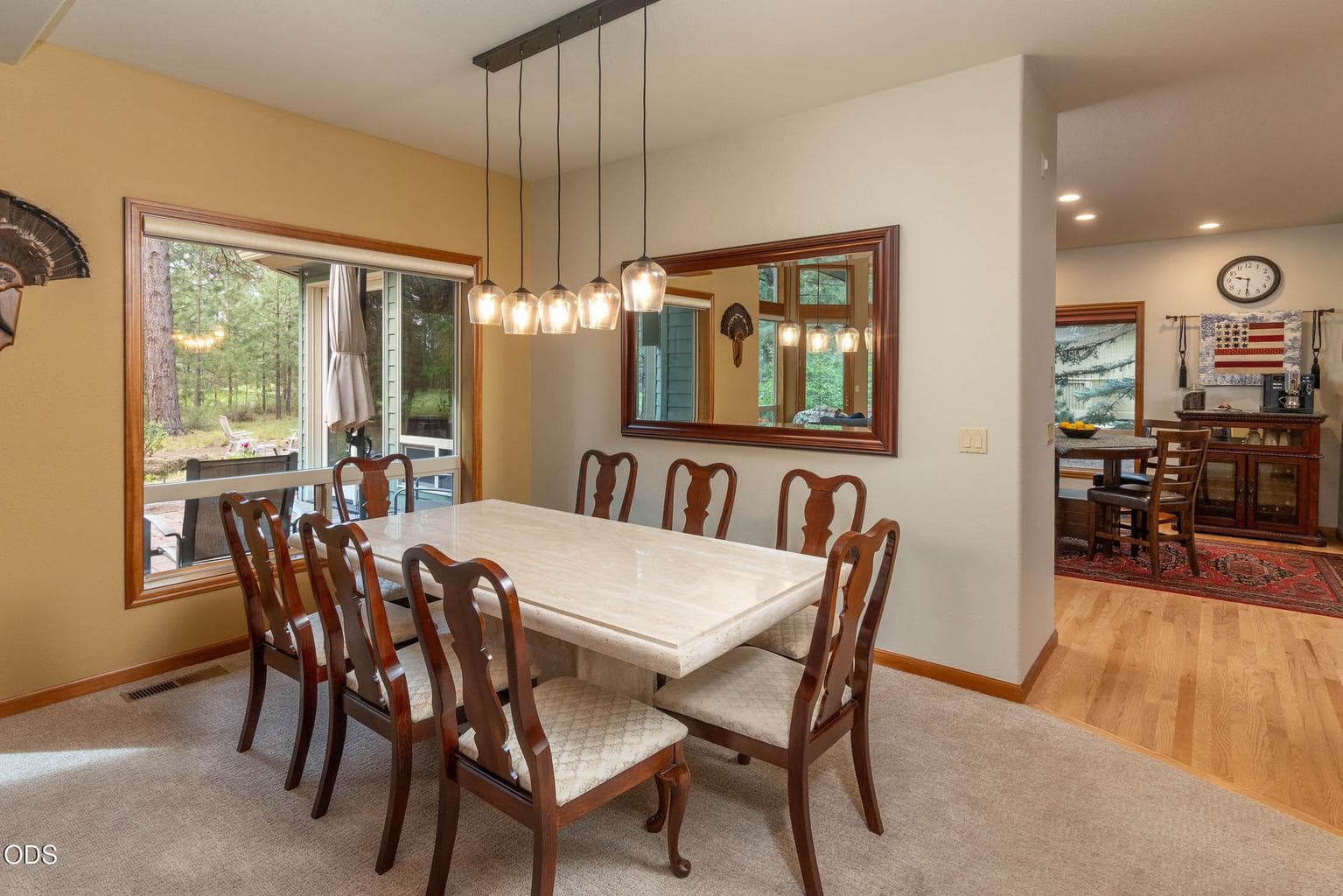 Large dining area for entertaining a host of guests and family