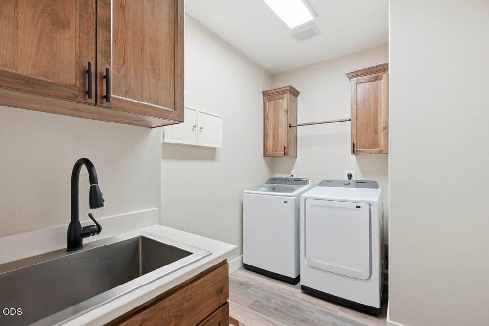 Laundry with door to garage